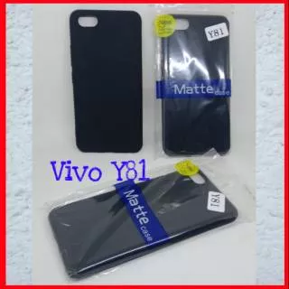 Vivo Y81 Fashion Softcase Case Matte Mate Soft Cover Special Black Super Slim