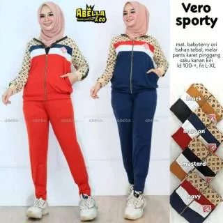 Setelan ORI baju wanita  paris set senam  olahraga aris sporty senam seta  vero sporty senam set