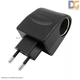 Adapter Lighter Car Switch Charger AC DC EU Plug 12V adaptor Colokan listrik vacuum vacum cleaner mobil 500MA Kepala Charger Untuk Mobil