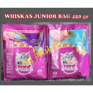 Whiskas Junior Ocean Fish 450gr / Whiskas Kitten / Whiskas Mackarel Junior 450gr / Makanan Kucing