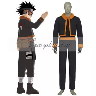 Naruto Uchiha Obito Genin ver Cosplay Costume Anime Male