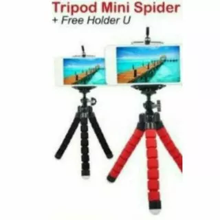 tripod mini sepider 360 holder hp vlogger youtuber youtube vlog tik tok spider warna random plus holder U