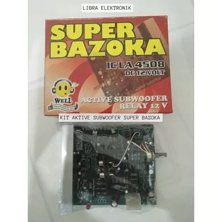 Kit Aktive Subwofer Super Bazoka IC LA 4508 DC 12V