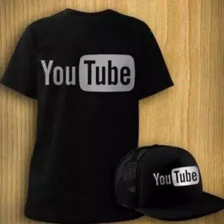 Kaos youtube .topi youtuber / kaos keren/kaos masa kini/kaos anak gaul