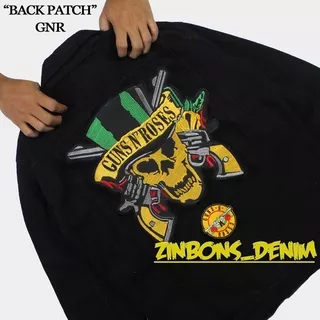 Back Patch Backpatch Guns N Roses Bordir Punggung Bordiran Emblem Besar Patch Band