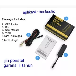 GPS Tracker Pelacak Mobil Motor Truk Bus Elf Canter Dutro WeTracklite Original concox + Aplikasi tracksolid & Kartu