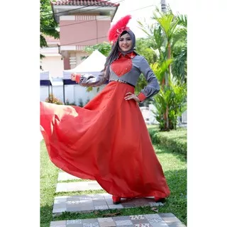 BUTIK SASMAYA Gamis Pesta Syari Wanita Muslim Casual Long Dress Delica By VENDRE Original Best Seller - BISA COD