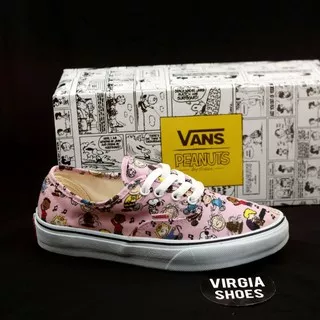 Sepatu_Vans _Authentic Peanuts Dance Party Pink Premium ICC BNIB Tag China