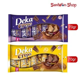 DEKA CREPES 70 GRAM (1 PACK ISI 5 PCS) - CEMILAN WAFER RENYAH