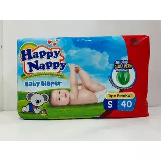 Happy Nappy Baby Diapers Tipe Perekat S40 / M40 / L40 / S20 / M20 / L20