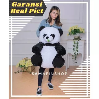 BONEKA PANDA BERUANG JUMBO BESAR MURAH KADO LUCU LEMBUT HALUS EMPUK PREMIUM BISA UKIR BORDIR NAMA