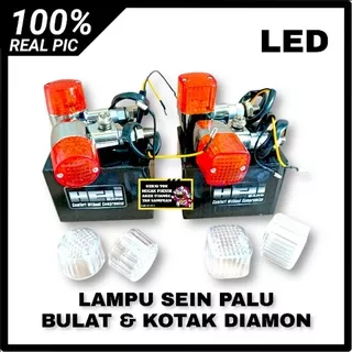 LAMPU SEIN PALU RETENG PALU BULAT DAN KOTAK LED MEREK HELI BARS