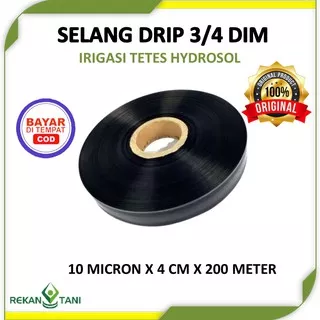 Selang Drip Irigasi Hydrosol 10 Mikron x 4 cm x 200 Meter