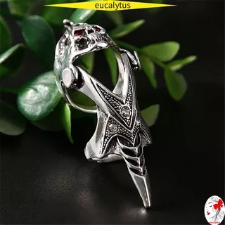 EUTUS Halloween Ring Personality Skull Dragon Head Rock Knuckle Punk Joint Alloy Cosplay Full Finger