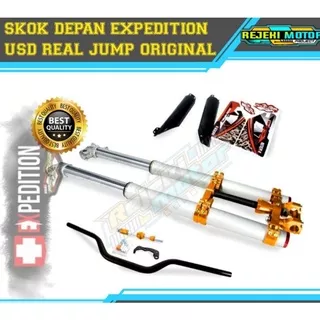 Shock/shok depan USD Expedition Real Jump buat motor Klx 150 dan D tracker 150,bisa custom ke motor Honda CRF 150 dan WR 150