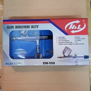 Air Brush Kit Pen Brush Spray Gun Lukis Merk H&L