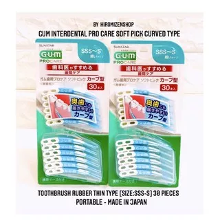 INTERDENTAL BRUSH GUM PROCARE SOFT PICKS THIN TYPE + CASE,30 PCS