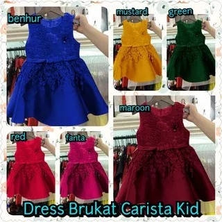 Dress Shan Shan Kid ,SHAN SHAN CAT & Dress Black Dot Shan Shan Kid Dan Brukat Carista KID