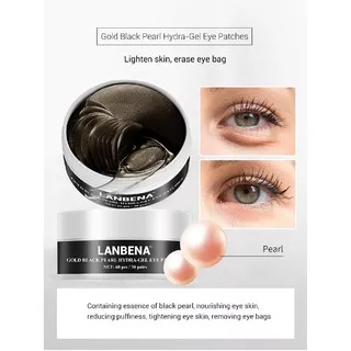 LANBENA Gold Black Pearl Collagen Patch Gel Wrinkles Firming Skin Repairs Eye Bag Eye Care 60pcs