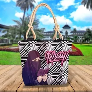 Tote Bag Muslimah Printing Tote Bag Sumbu Hijaber Tote Bag Murah