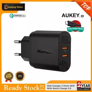 AUKEY PA-T16 Qualcomm DUAL Quick Charger 3.0 Tech 34.5W 9V 12V