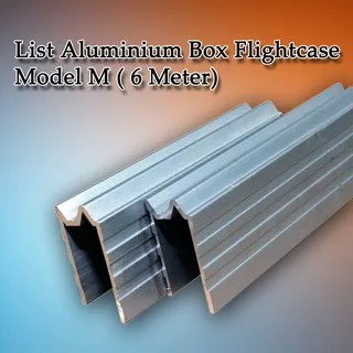 List Aluminium Model M / List U Box Flightcase / List Box Hard Case 6 Meter (Bagi 4 Pcs)