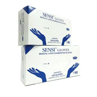 Sarung Tangan Latex Sensi/ Sensi Gloves Latex Examination Gloves/ Handscoon Medis Sensi