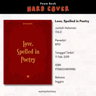 BUKU LOVE, SPELLED IN POETRY / BUKU PUISI / POETRY / POEM BOOK