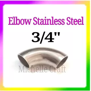 Elbow 3/4 inch ss / Keni / Lasbow / sambungan pipa Stainless Steel