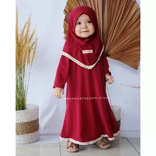 Gamis Bayi Perempuan NEWBOON/ 0-4 thn  / Gamis Bayi Perempuan / gamsi anak safa / gammodel Aiswa