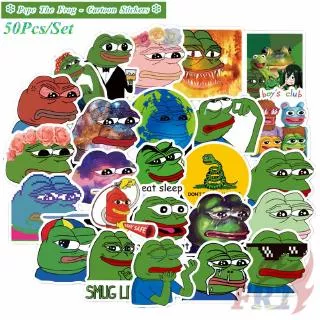 ? Pepe The Frog Series 01 - Cartoon Stikers ? 50Pcs/Set Sad Frog Waterproof DIY Decals Doodle Stikers