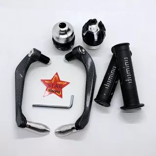 PROGUARD JALU STANG CARBON+JALU AS RODA+HANDGRIP DOMINO VARIASI NMAX AEROK NINJA RX KING UNIVERSAL