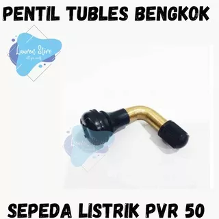 PENTIL TUBELESS SELIS MURAI, MODEL BENGKOK ORIGINAL SELIS Pentil bengkok sepeda listrik/selis