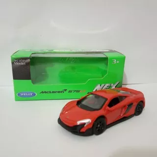 miniatur mobil McLaren 675LT Coupe diecast mobil sport welly skala 60 murah