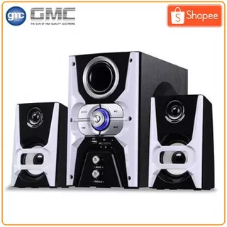 GMC 886G Bluetooth Multimedia Speaker Aktif 55W RMS - FM Radio - Active Subwoofer System 2.1 Channel