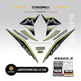 JUPITER MX 135 / EXCITER 135 / LC 135 / STRIPING / STICKER / STOCK DECAL / STIKER / VARIASI / 2010 - 2015 / MX135 / EDISI 2