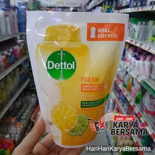 DETTOL ANTISEPTIC BODY WASH FRESH REFILL POUCH 250ML