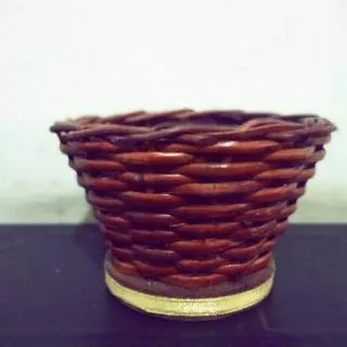 Pot rotan/pot bunga/pot rattan/pot bunga plastik/vas bunga rotan