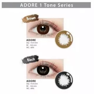 SOFTLENS LIVING COLOR ADORE BROWN 1 TONE (-0,50 S/D -6,00 )