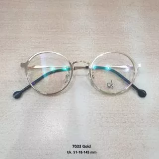 Kacamata bulat besi ukuran kecil lensa anti radiasi minus normal plus atau silinder