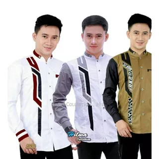 BAJU KOKO/BAJU KOKO PRIA MOTIF SINERGI/KOKO AZ ZAHIR/KOKO SYUBANUL MUSLIMIN/BAJU KOKO MURAH TERLARIS