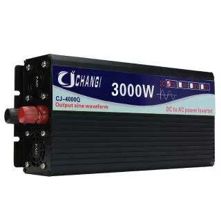 Power Inverter Pure Sine Wave 3000W 12V/24V DC to 220V AC Intelligent Screen Converter