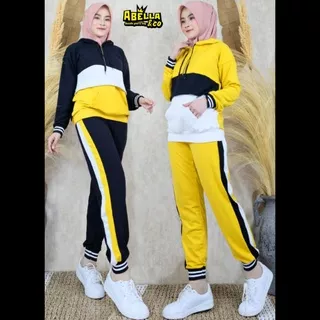 Nagita Setelan baju olahraga wanita baju gowes senam training set BEST SELLER