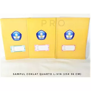 SAMPUL COKLAT SAMPUL BUKU KUARTO COKLAT POLOS TUT WURI ISI 20 LEMBAR