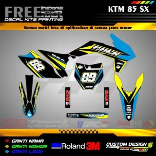 Decal Stiker Motor KTM 85 SX WS17