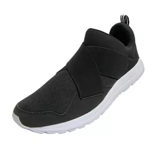 Sepatu League Vault Slip On M Black Running Shoes Cowo Cewe Sneakers Pria Wanita Hitam Original Murah Promo Diskon