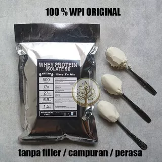 Whey Protein Isolate 90 WPI 90 susu protein debm unflavoured 500gr