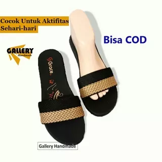 GH Sandal Wanita Slip sandal Flat Wanita Kekinian Terbaru Sepatu Sendal Wanita Pelangi Sandal Fladeo sanfal casual wanita sandal rumah sandal santai sandal kickers wanita sandal sofiya