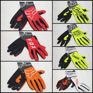 GLOVE RACING MOTOCROSS. SARUNG TANGAN BIKER TRAIL SEPEDA DOWNHILL MTB SUPERMOTO KTM ONEAL TLD RACE