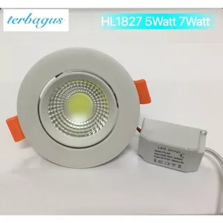 Lampu Downlight LED Inbow Plafon 5W 7W Watt Putih Warm